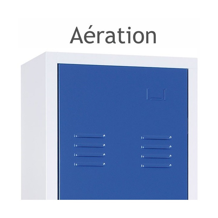 Vestiaire armoire metallique en L ou Z 6 personnes - Gosto