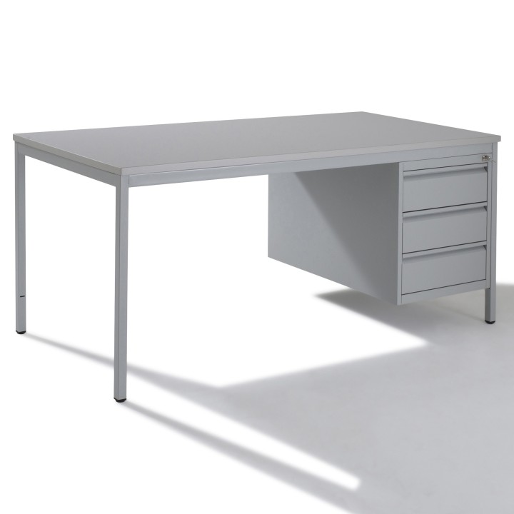 Bureau demi-ministre Professionnel 3 tiroirs Largeur 160cm-Gosto