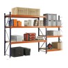 Rayonnage mi lourd, plancher bois 450 kg P.80 cm