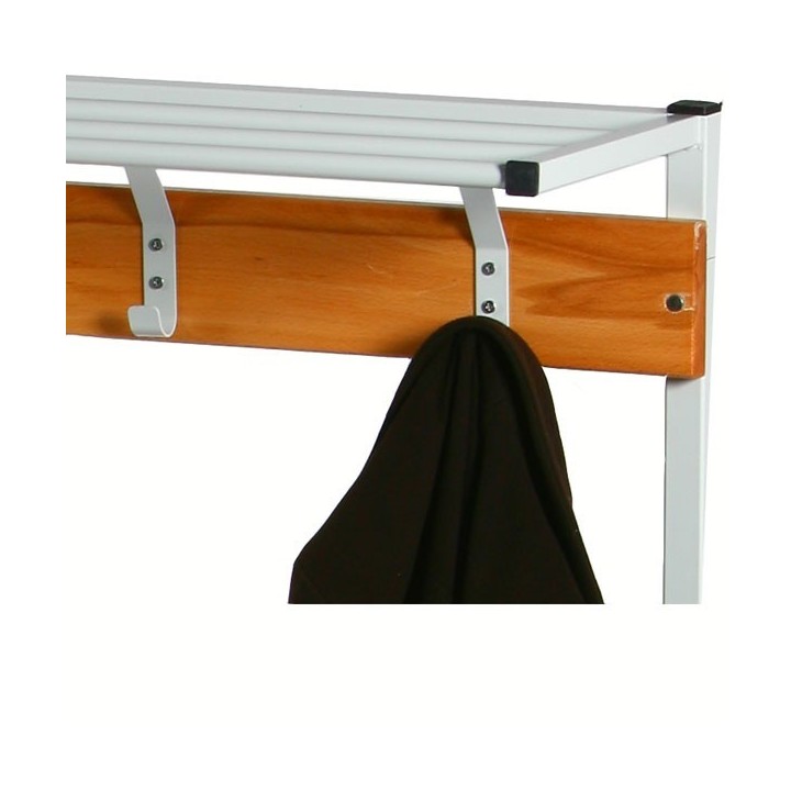 Banc avec 16 patères double face longueur 2 mètres-Gosto