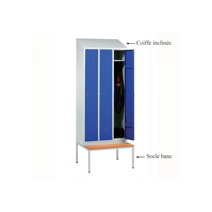Vestiaire Industriel double bi place 6 cases métallique |  Gosto