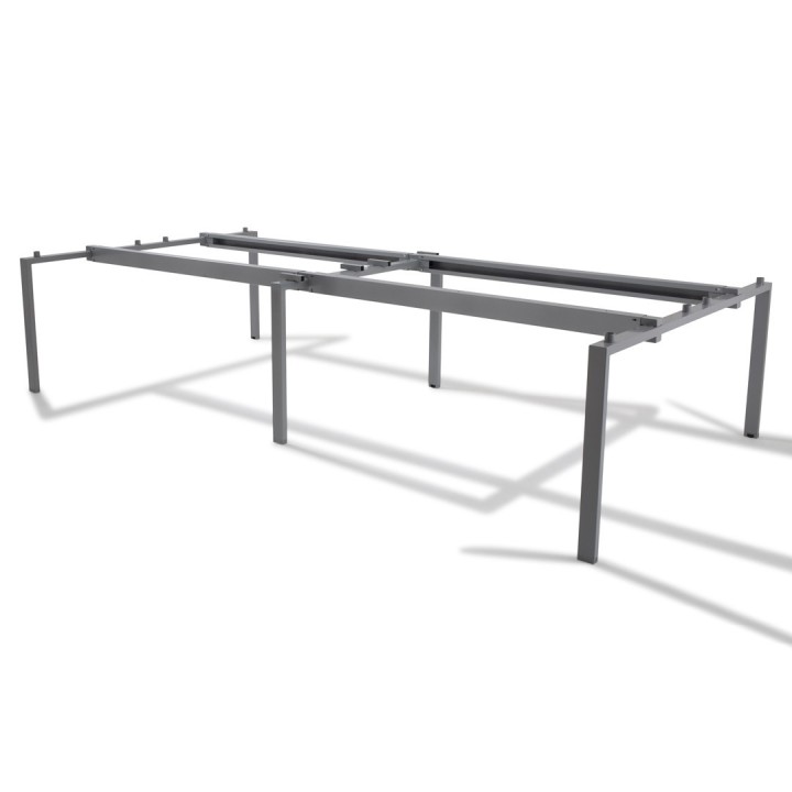 Bureau Open Space Bench Gamme Pure, pôle de 4 bureaux - Gosto