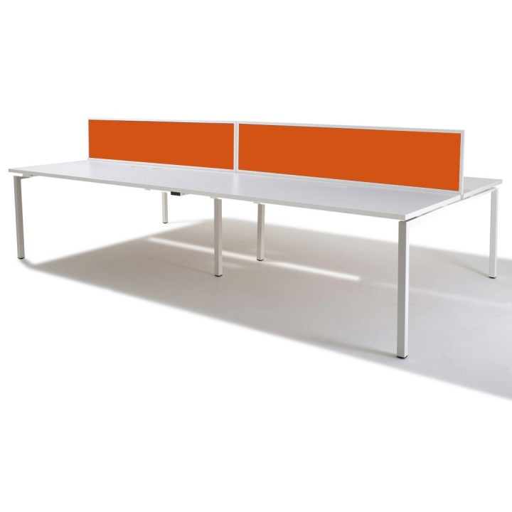 Bureau Open Space Gamme SIERRA, pôle de 4 bureaux- Gosto