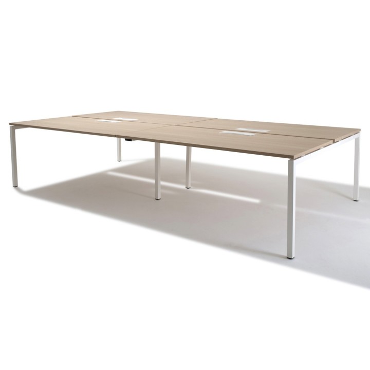 Bureau Open Space Gamme SIERRA, pôle de 4 bureaux- Gosto