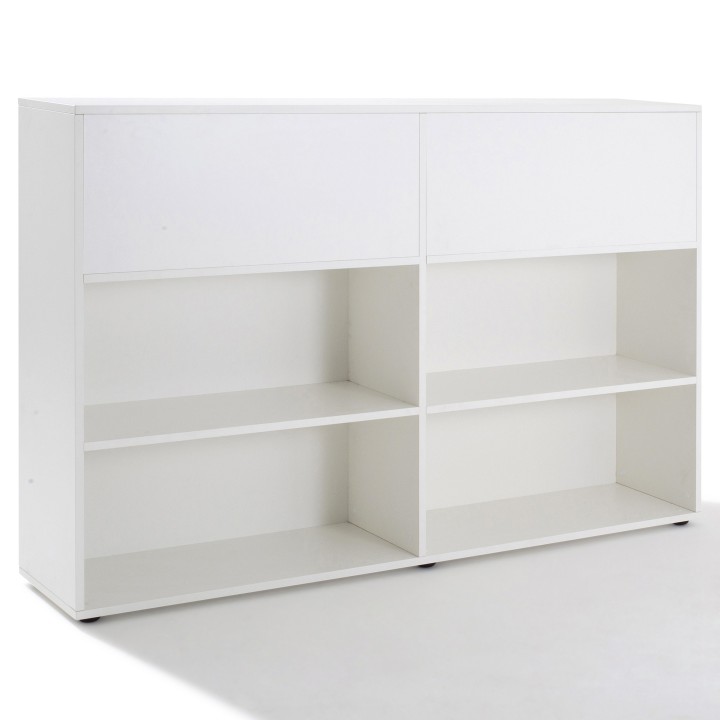 Armoire de rangement bureau double accès en bois-Gosto