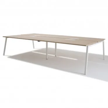 Bench de 4 bureaux pour open space - Gamme Actea