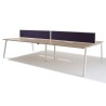 Bench de 4 bureaux pour open space - Gamme Actea