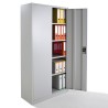 Armoire métallique à portes battantes, monobloc, H180xL80xP40 cm