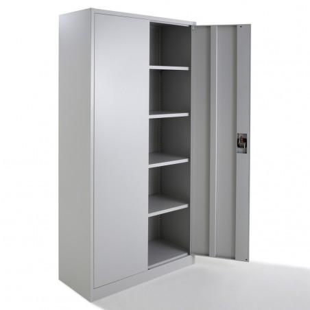 Armoire métallique à portes battantes, monobloc, H180xL80xP40 cm