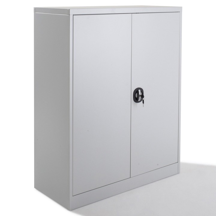 Armoire métallique de bureau porte battante monobloc H120XL92XP40cm-GOSTO