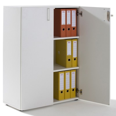 Armoire porte battante en bois H110xL80xP36 cm