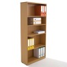 Armoire bibliothèque en bois WIST H180xL80xP31.50cm