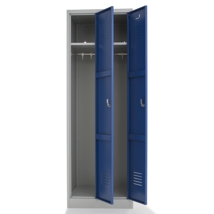 Vestiaire industre semi monobloc métallique propre - 2 cases | Gosto