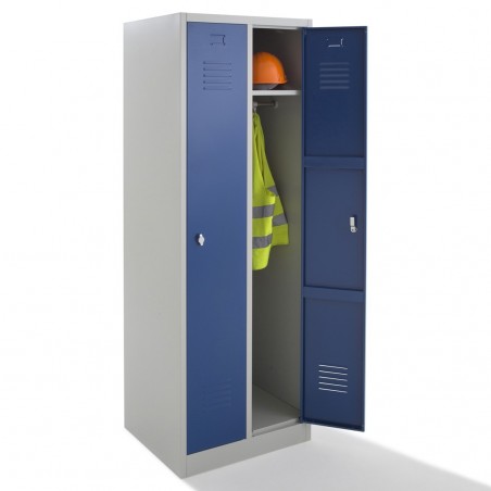 Vestiaire industrie propre - monobloc - 2 cases