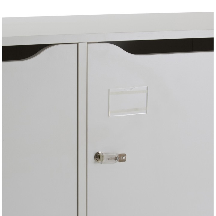 Casier vestiaire 6 cases en bois - multicases | Gosto