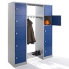 Vestiaire métallique penderie H190xL140xP45cm