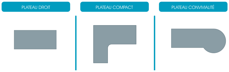Plateau bureau professionnel