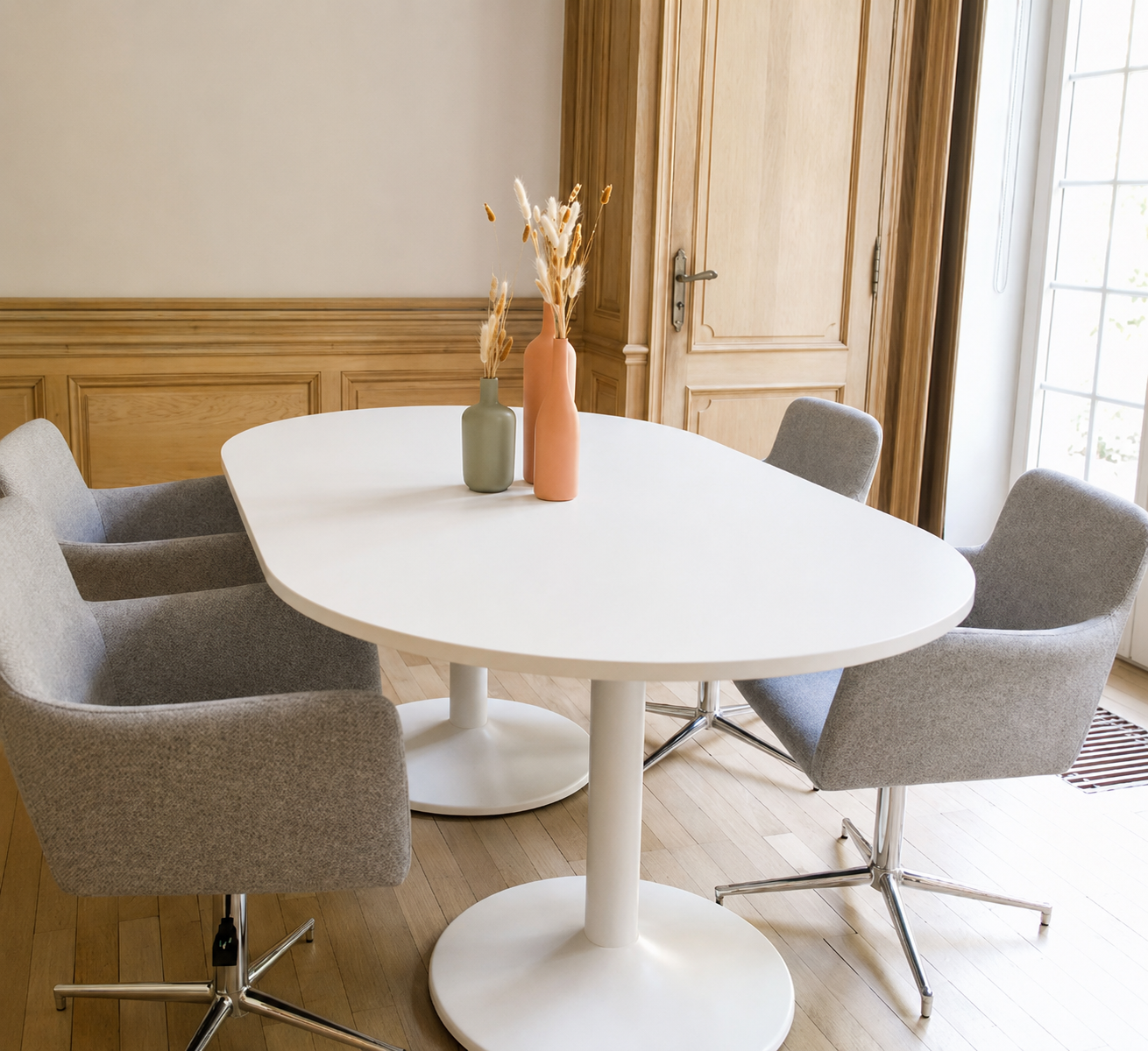 Salle de réunion conviviale et participative