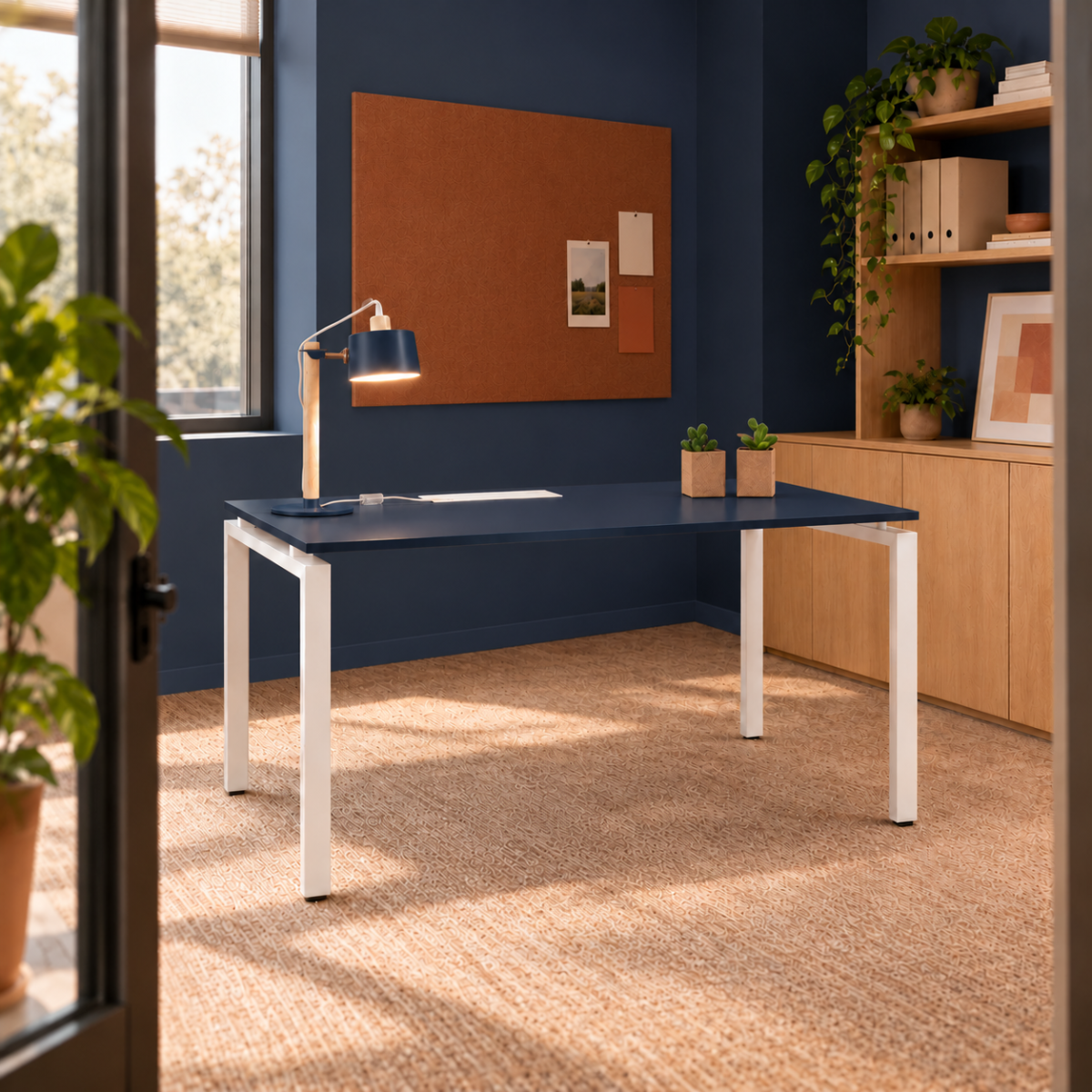 Bureau droit coloré PURE WIST